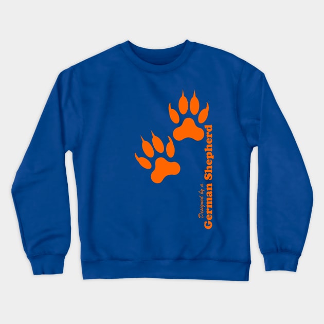 German Shepherd Pawprints Crewneck Sweatshirt by TCP